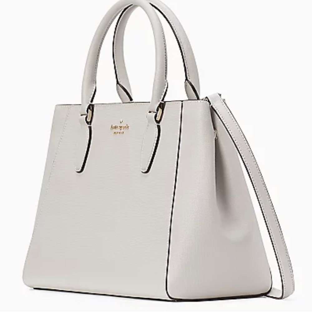 👜Authentic Kate Spade Kristi Satchel Handbag Warm Cement NWT FREE SHIPPING 🚛